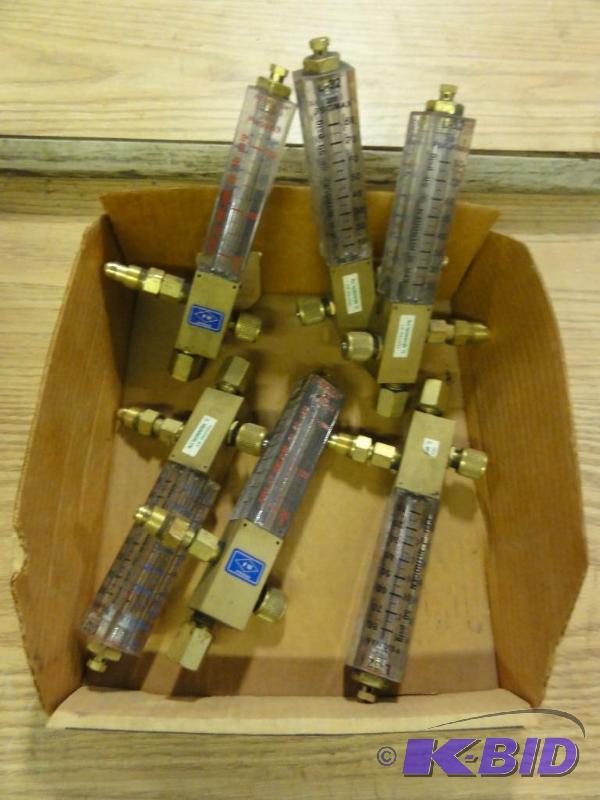 lot 170 image: (6) Welding Gas Flow Monitors, Argon, Helium,...