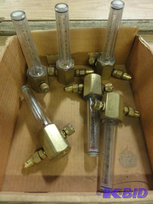 lot 172 image: (6) Smith Welding Gas Flow Monitors, Argon, H...