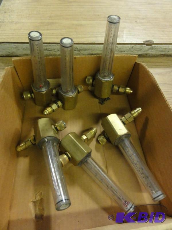 lot 173 image: (6) Smith Welding Gas Flow Monitors, Argon, H...