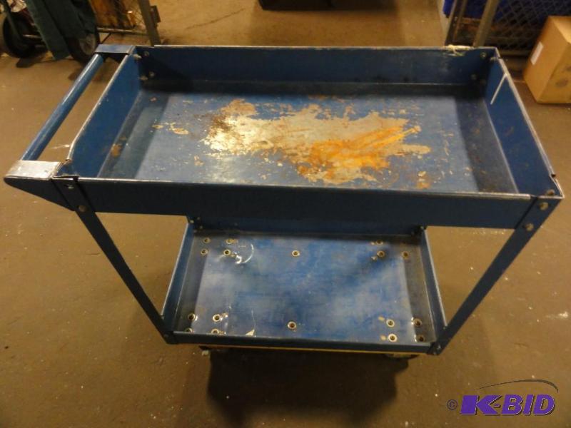 lot 174 image: Metal Rolling Cart With 5" Nylon Casters...