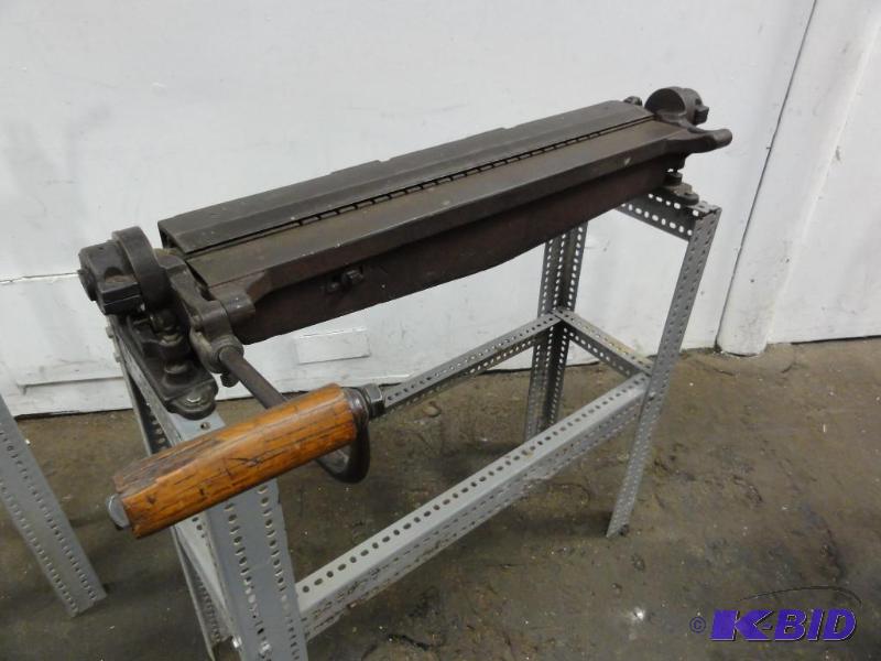 lot 18 image: PS&ampW 30" Pan Brake Model 154 stand ...