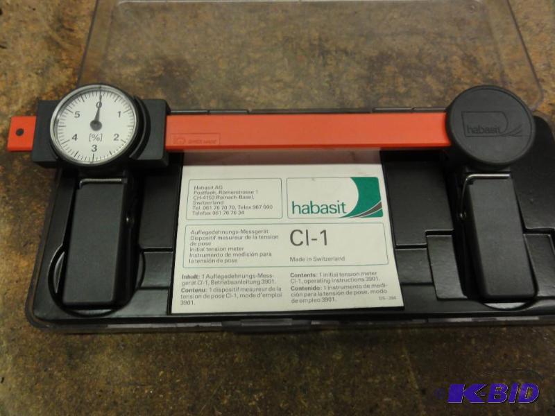 lot 192 image: Habasit Model CI-1 Initial Tension Meter, Cli...