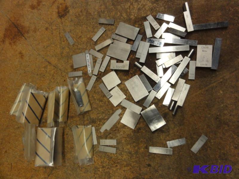 lot 196 image: Assorted Starrett Webber Gauge Blocks and Rad...