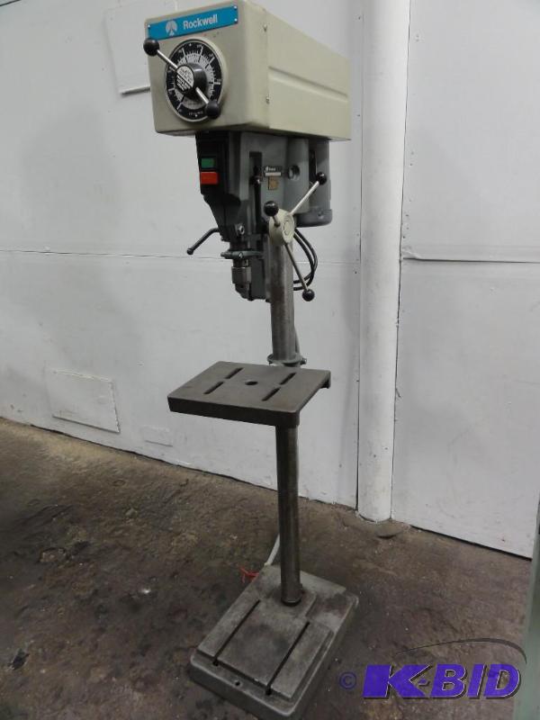 lot 2 image: Rockwell Pedestal Drill Press Model 15-655 Se...