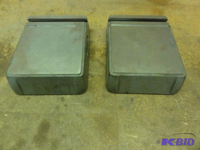 lot 220 image: (2) T-Slotted Machined Indicator Stand Bases ...
