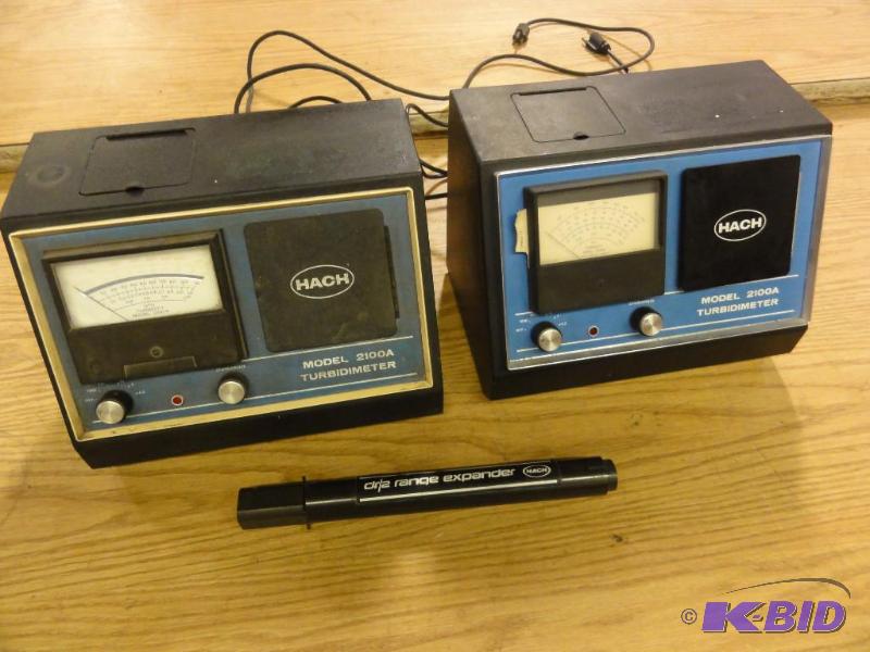 lot 228 image: (2) Hach Turbidmeters, Model 2100A, 0.2 to 10...