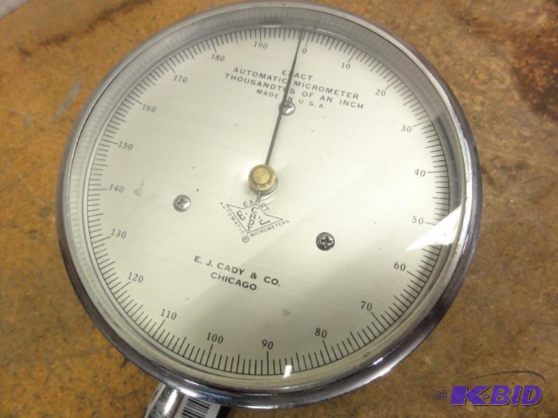 lot 229 image: E.J. Cady & Co. Exact Automatic Micromete...
