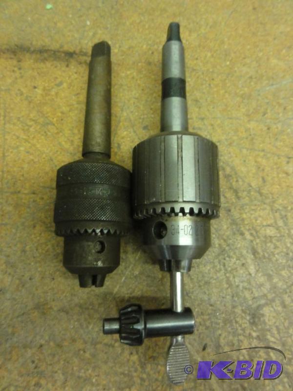 lot 249 image: (2) Drill Chucks With MT#2 Arbors to include...