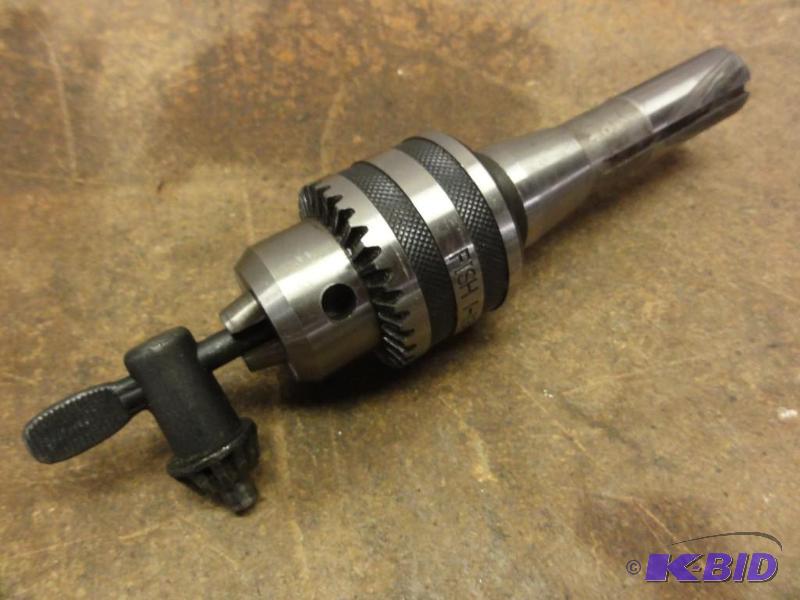 lot 251 image: Fish 1-13MM Drill Chuck with R8 Arbor...