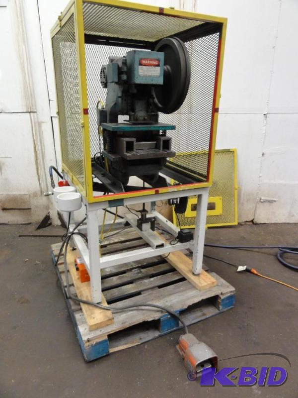 lot 25J image: Rousselle 5-Ton Punch Press Model OE Tonnage...