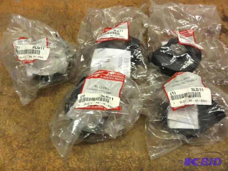 lot 261 image: (5) NEW Milwaukee Grinder Guard Assembly, Par...