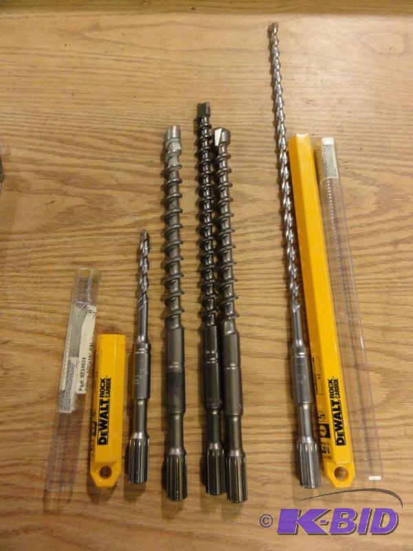 lot 273 image: (5) Spine Concrete Drill Bits to Include DeW...