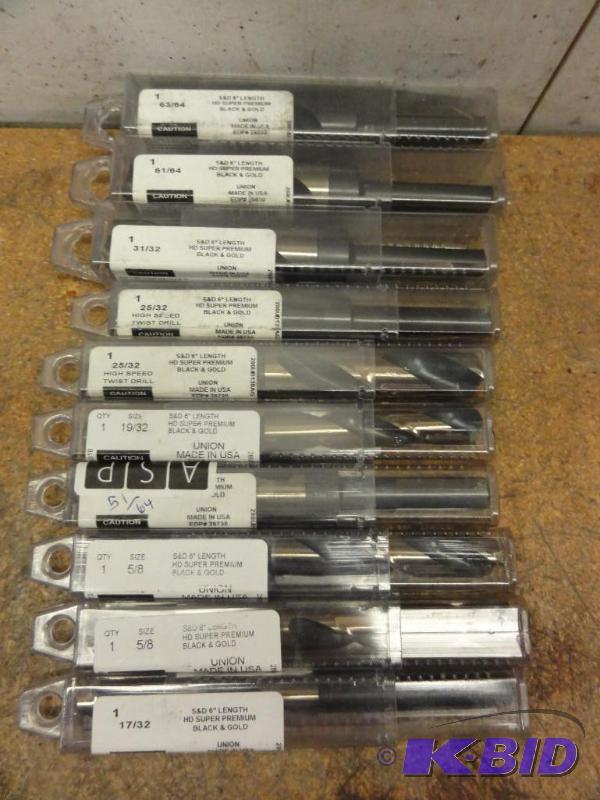 lot 276 image: (10) Assorted 12" Shank Drill Bits, 17...