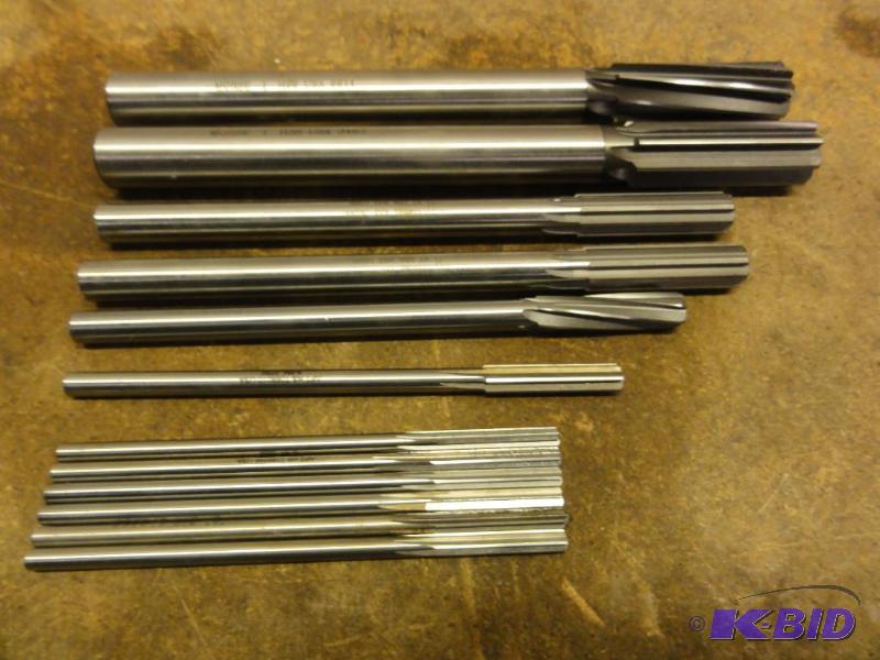 lot 277 image: (12) Assorted Reamers, .2520", .3780&quo...