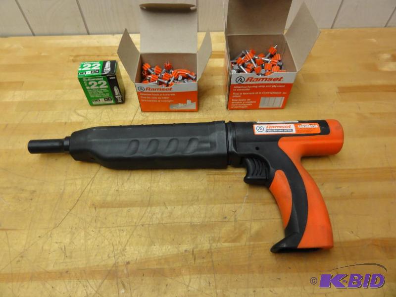 lot 29E image: Ramset 22 Caliber Gun  Powder Actuated N...