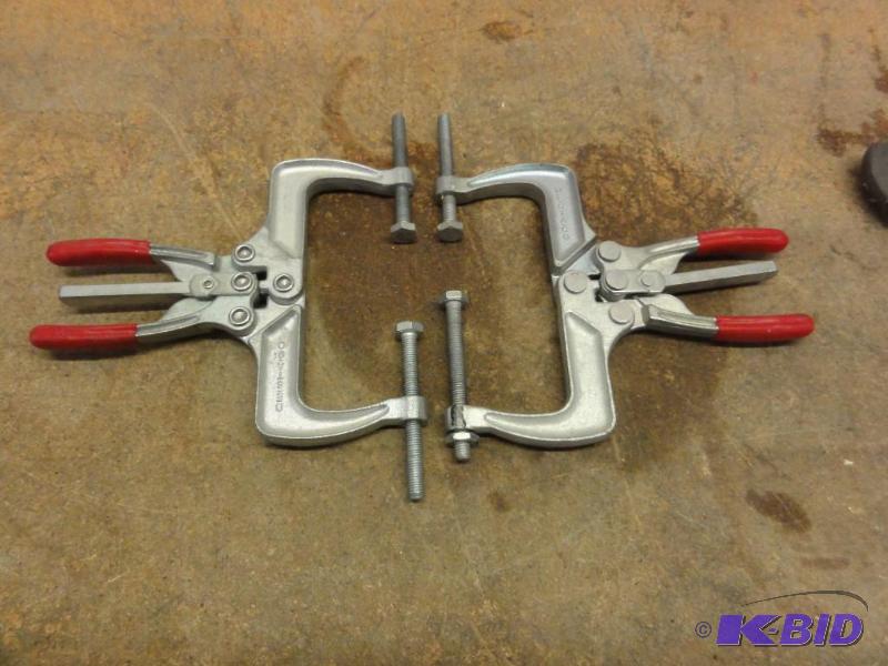 lot 36 image: (2) DeStaCo Welding Clamps, 5-12" Capac...
