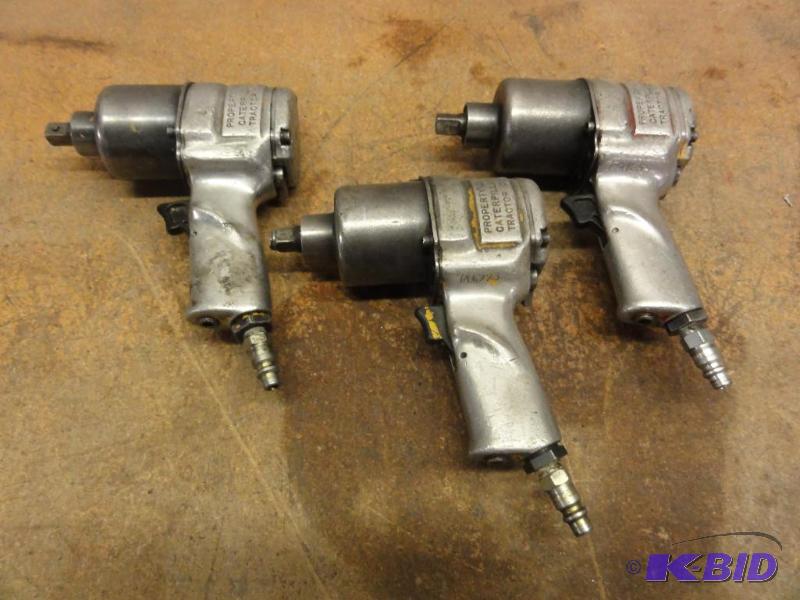 lot 54 image: (3) Pneumatic 12" Impact Drivers...
