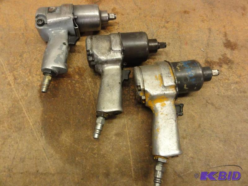 lot 55 image: (3) Pneumatic 12" Impact Drivers...