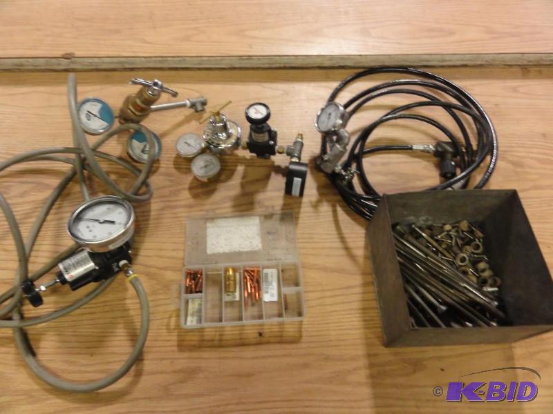 lot 70 image: Lot of Assorted Welding Items to Include Stu...