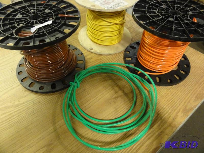 lot 96 image: (3) Spools Stranded Electrical Wire, 6AWG, Su...