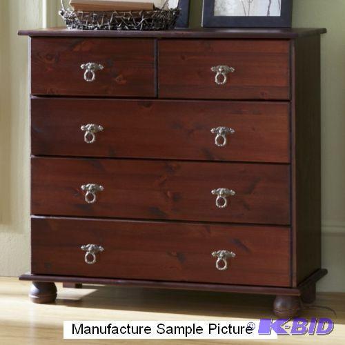 Finca 5 Drawer Dresser - Walnut Finish - Draw...