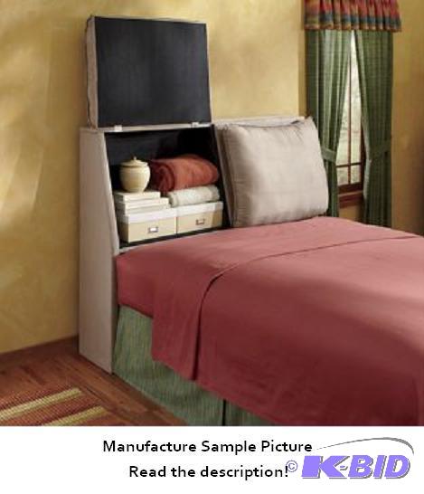 Padded Storage Headboard - Queen -&nbspTwo t...