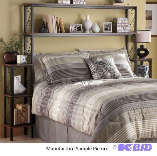 Black Scroll Headboard with Storage - If bedr...