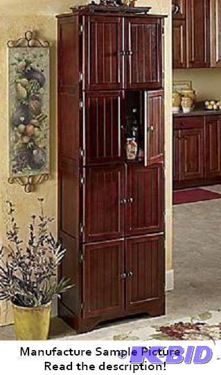 Walnut Finish 8 Door Exclusive Cabinet - Four...