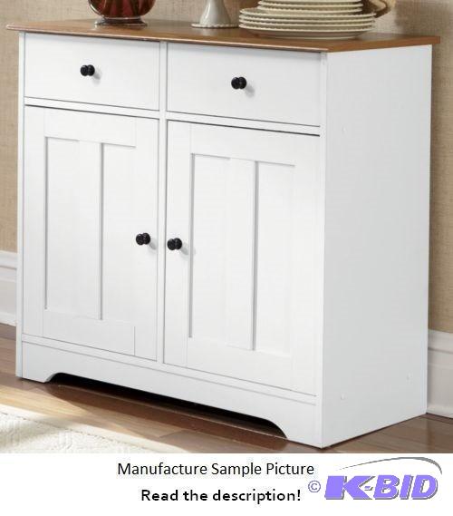 Katie Sideboard - White with oak top - Welcom...