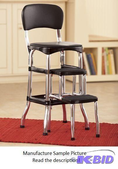 Cosco Black Retro ChairStep Stool - Steps pu...
