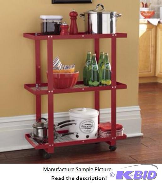 3-Tier Kitchen Rack - Delicious Red -&nbsp...