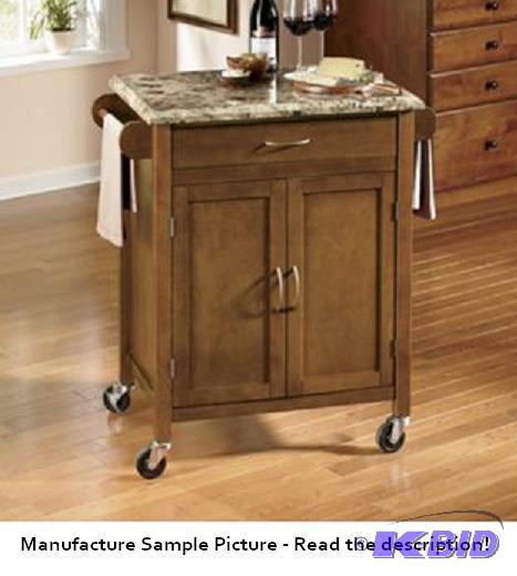 Faux Marble-Top Kitchen Cart -&nbspA totally...