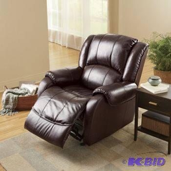 NEW Brown Leather Ultimate Comfort Rocker Rec...