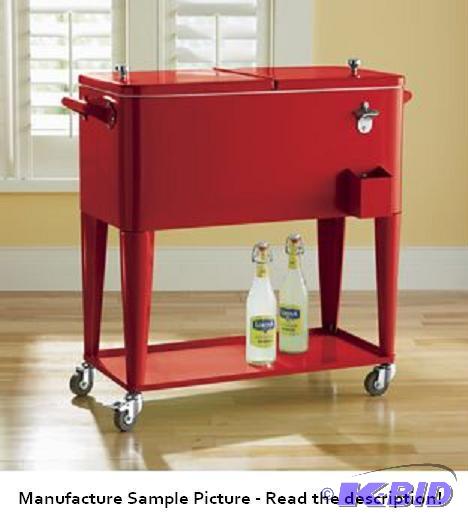 Rolling Cooler -&nbspHas 4 casters (2 lock),...