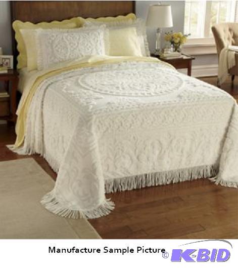 Chenille Bedspread - Antique White - Queen - ...