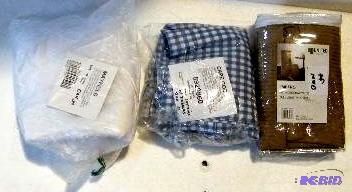 Mixed Lot - Cape Cod gingham blue curtain set...