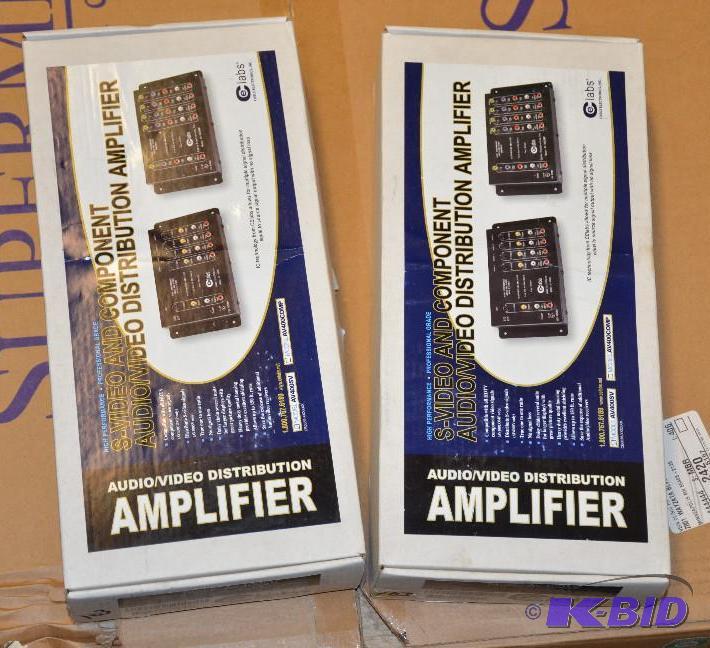 lot 103 image: 2 new in box E Labs Audio  Video Distributio...