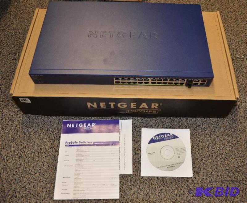 lot 116 image: New in box Netgear FS728TP ProSafe Switches 2...