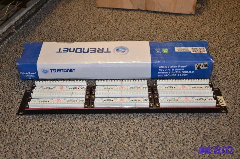 lot 121 image: 2 Trendnet TC-P48C6 48 port cat 6 Patch Panel...