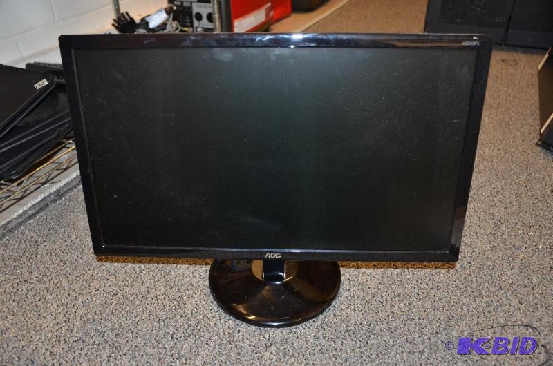 lot 124 image: AOC computer LCD monitor with power supply, m...