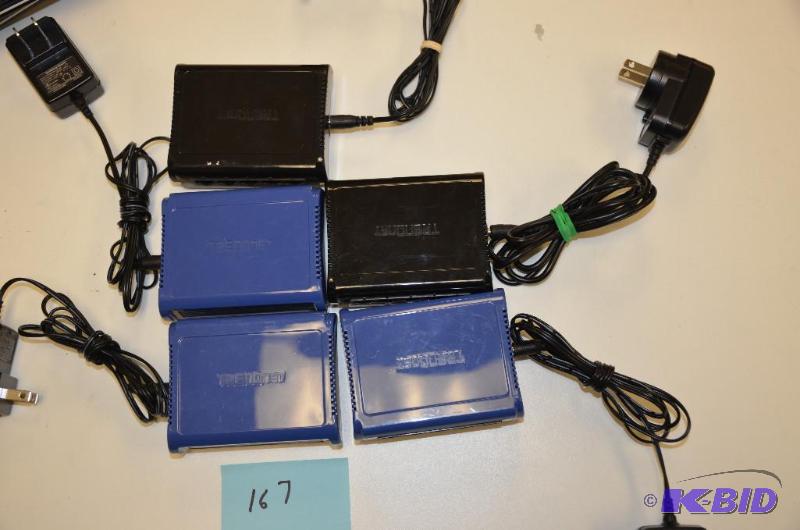 lot 167 image: 4 Trendnet TE100-S5 Fast Ethernet Switch...
