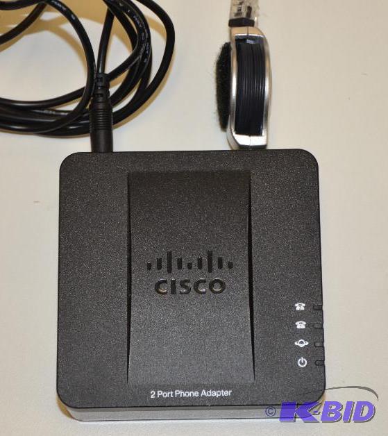 lot 168 image: Cisco SPA112 2 port phone adapter...