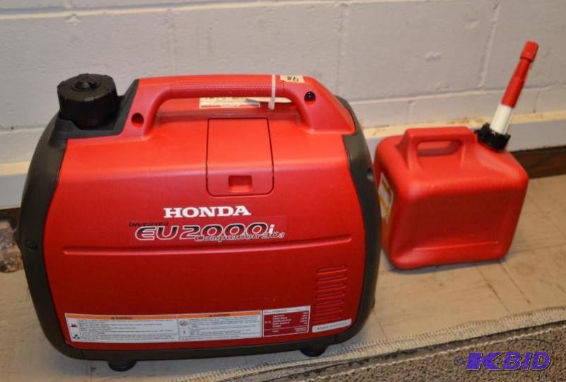 lot 99 image: Honda EU2000i 2000 Watt Portable Quiet Invert...