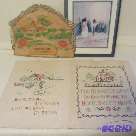 lot 122 image: Paper Mache Calendar Top