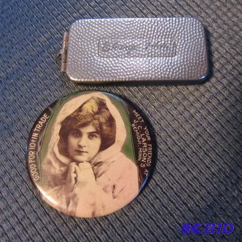 lot 129 image: Pinback & Charge Plate