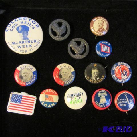 lot 133 image: Political Buttons