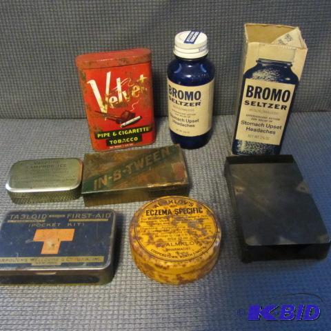 lot 142 image: Tobacco & First Aid Tins