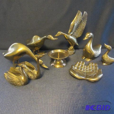 lot 150 image: Brass Waterfowl, Praying Hands