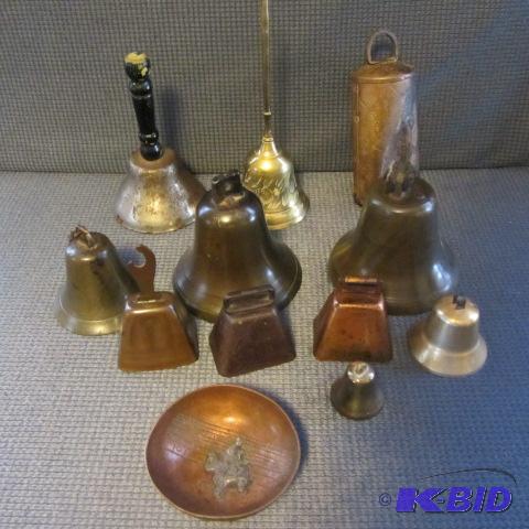 lot 152 image: Brass, Copper, Tin Bells