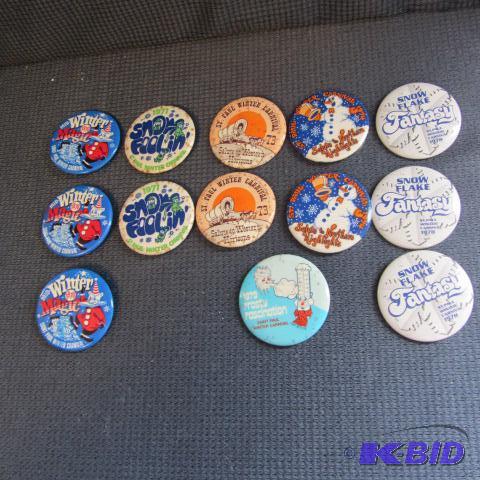 lot 166 image: St. Paul Winter Carnival Buttons